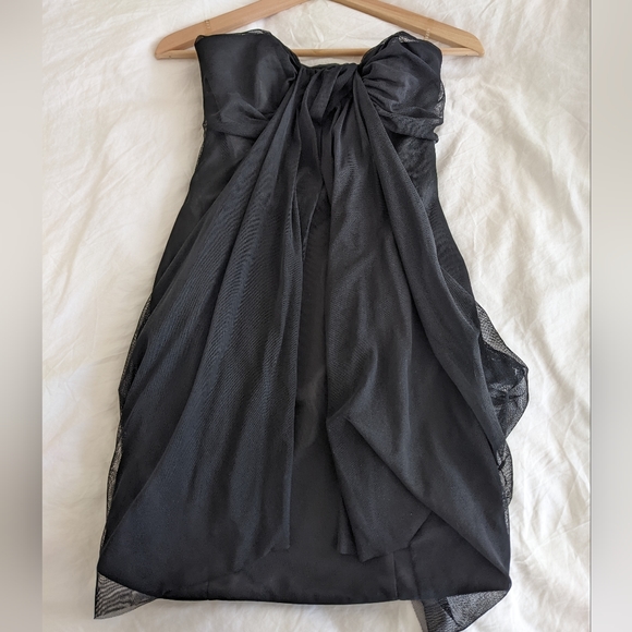 Lipsy London Black Mini Cocktail Dress (size US 2/UK 8) - Picture 3 of 4